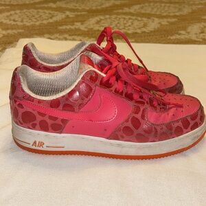 Nike Air Force 1 2009 pink cheetah size 9
